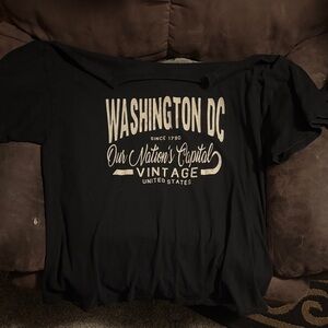 Black Washington DC Graphic T-Shirt
